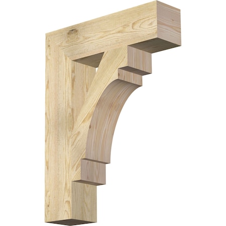 Merced Block Rough Sawn Bracket, Douglas Fir, 6W X 24D X 32H